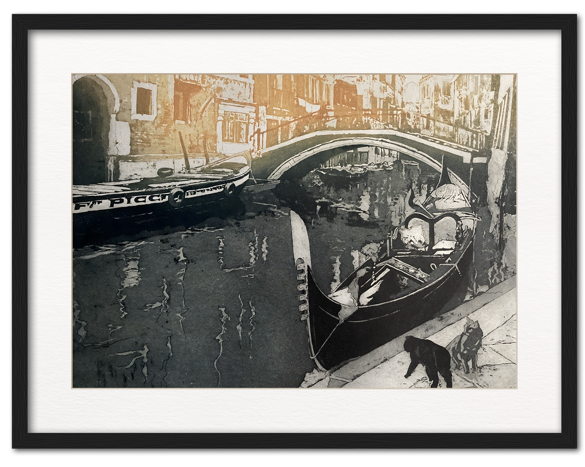 Rio Santa Maria Formosa, Venice shown in a frame as an example. (Framed prints available on request.)