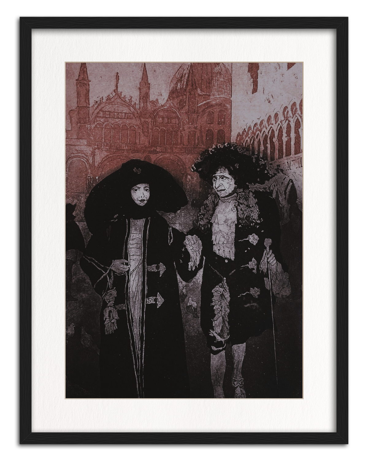 Carnival, Piazza San Marco, Venice shown in a frame as an example. (Framed prints available on request.)