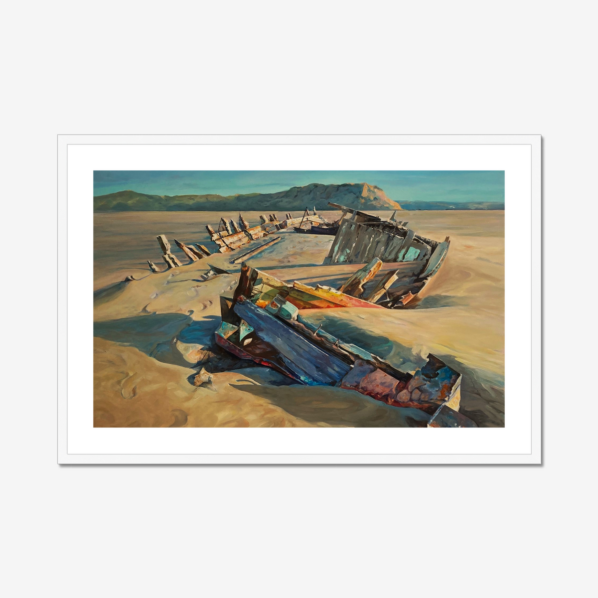 Bow to Stern shown in a frame as an example. (Framed prints available on request.)