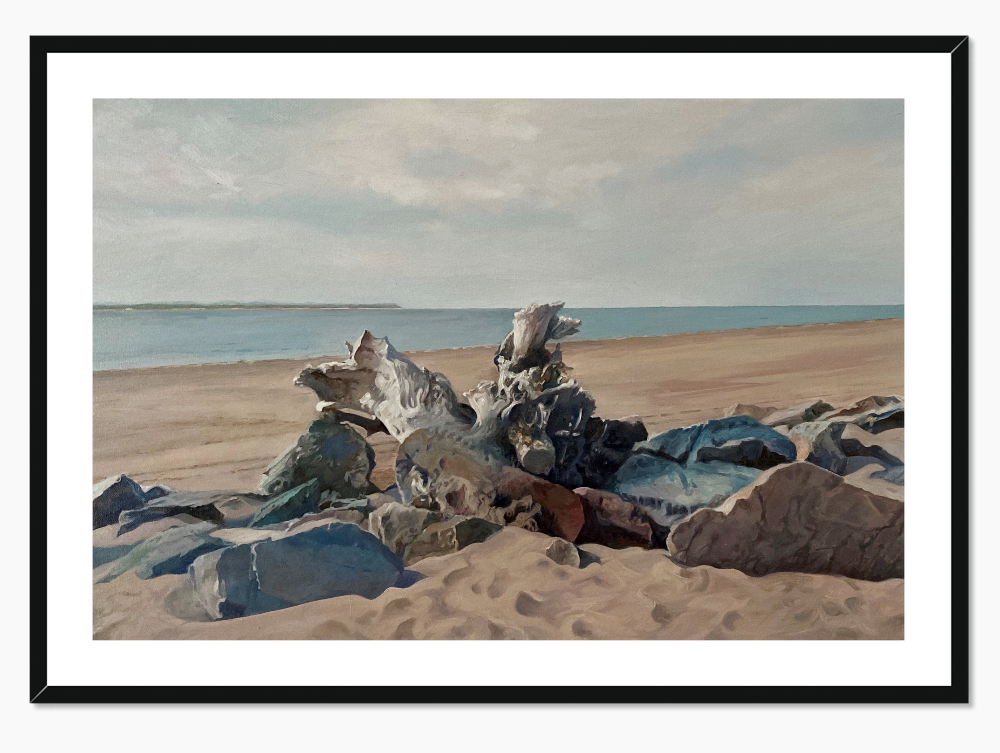 Sea Sculptures shown in a frame as an example. (Framed prints available on request.)