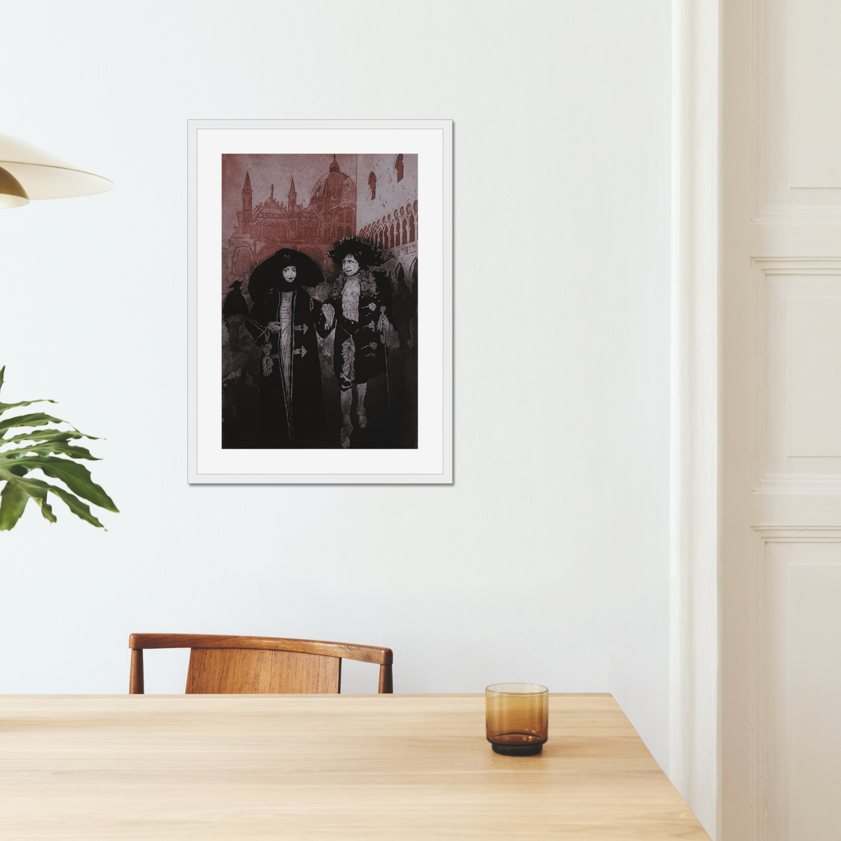 Carnival, Piazza San Marco, Venice shown in a frame in a room as an example. (Framed prints available on request.)