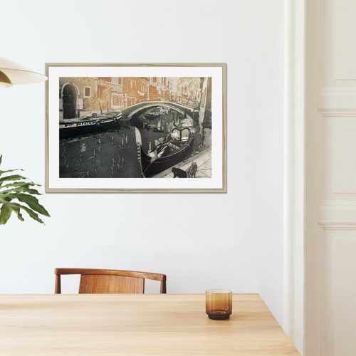 Rio Santa Maria Formosa, Venice shown in a frame in a room as an example. (Framed prints available on request.)